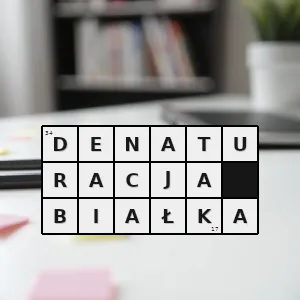 Rozwiązanie krzyżówki: zmiany w ii iii i iv rzędowej strukturze białka natywnego które prowadzą do utraty aktywności biologicznej lub innej indywidualnej cechy charakterystycznej przy zachowaniu sekwencji aminokwasów - denaturacja białka | hasła, synonimy i podpowiedzi Hasło krzyżówkowe zmiany w ii iii i iv rzędowej strukturze białka natywnego które prowadzą do utraty aktywności biologicznej lub innej indywidualnej cechy charakterystycznej przy zachowaniu sekwencji aminokwasów - denaturacja białka – rozwiązanie, synonimy, podpowiedzi i definicje krzyżówkowe